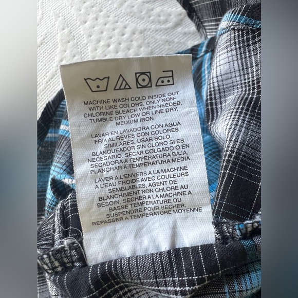 Wrangler Shirt Mens Blue Plaid Pearl Snap Western Button Up Size 3XL - Picture 11 of 11